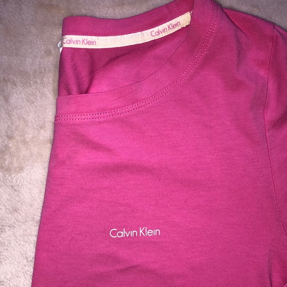 Calvin Klein Pink Sleep Shirt - Picture 3 of 4